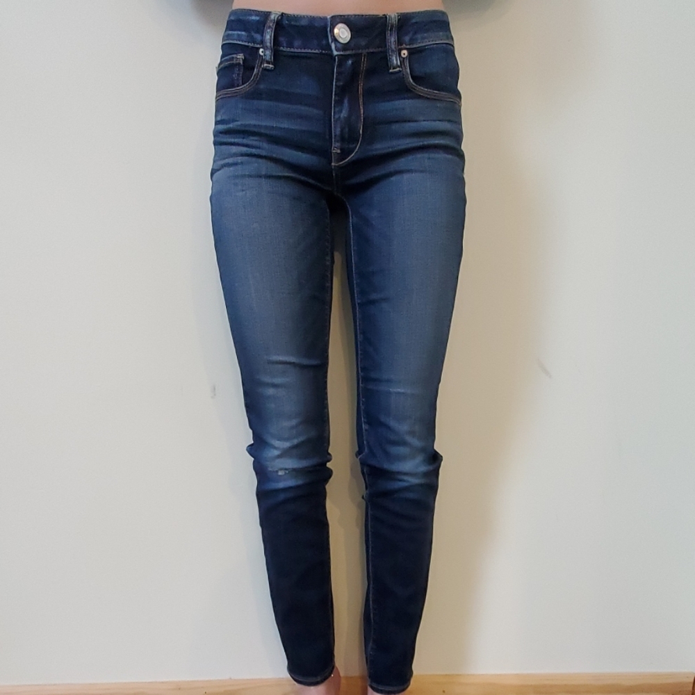 American Eagle skinny dark wash
